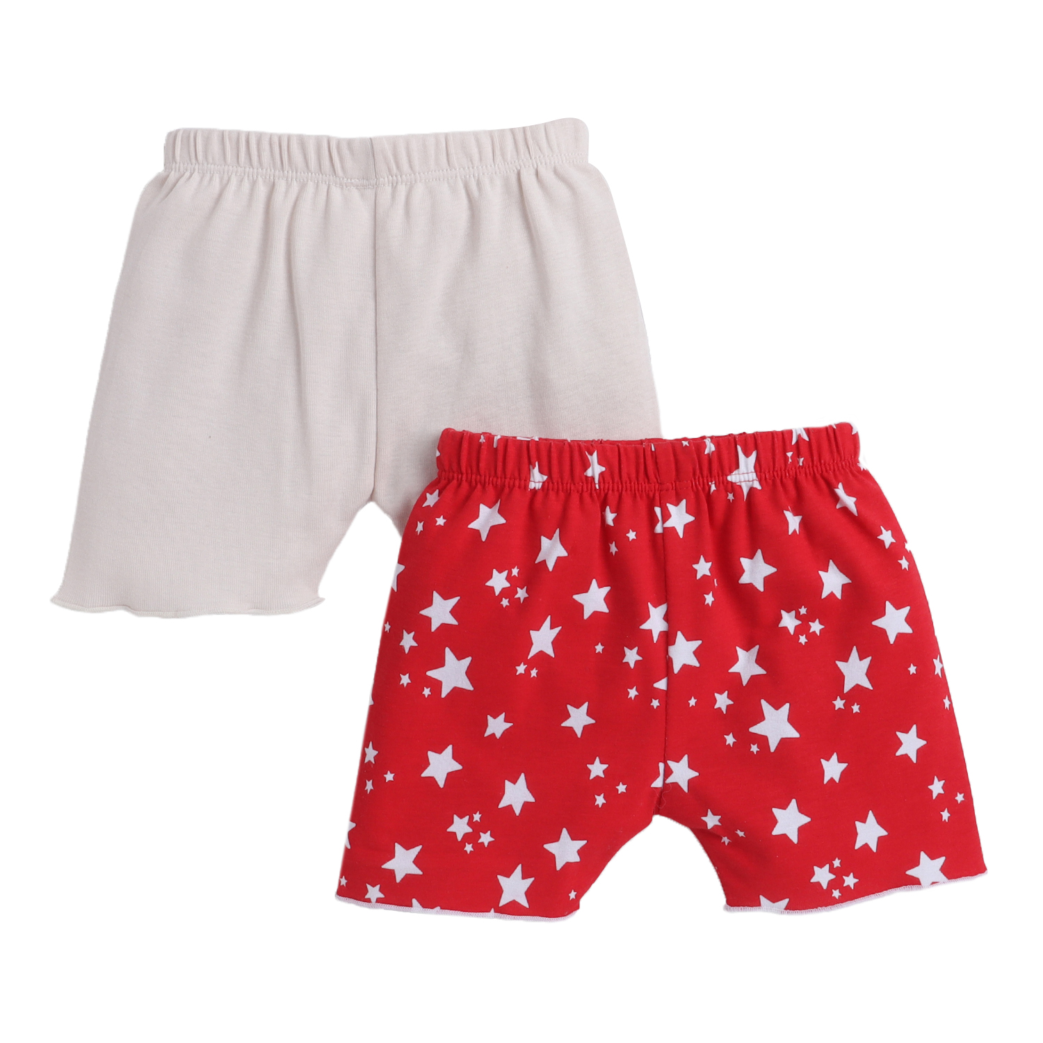 Girls Short Pants – Beige & Pink – Baby Eli