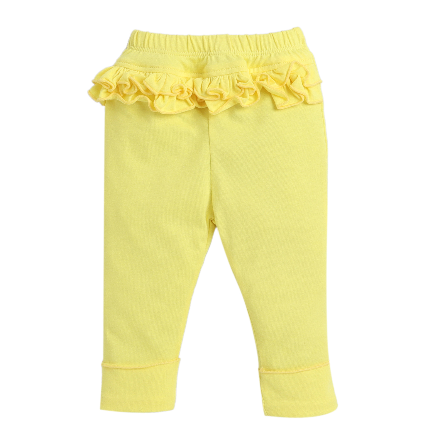 Girls' Lemon Yellow Color Pants - Lively and Stylish Wardrobe Addition  cotton pants for women women pants
