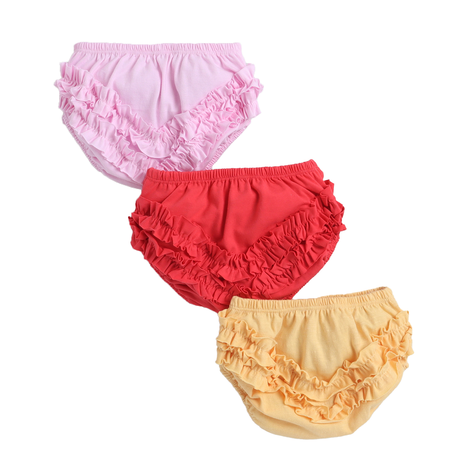 Frill panties for baby girl(Pack of 3)- Multi 2 – Baby Eli